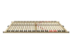 Sommier ZITTARO – 28 ripas – 90x190 cm – Acabamento em carvalho e preto – Conforto duradouro e formato prático