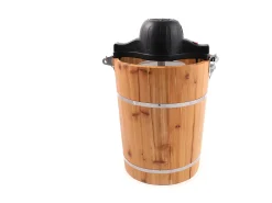 Sorveteira elétrica GIVRETO em madeira 5,5 L Grande capacidade