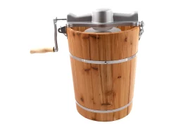 Sorveteira elétrica GIVRETO em madeira 5,5 L Grande capacidade