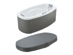 Spa 2 lugares branco com cobertura, 14 jatos, C210xL110xA74 cm, sistema BALBOA, SAMOA IV