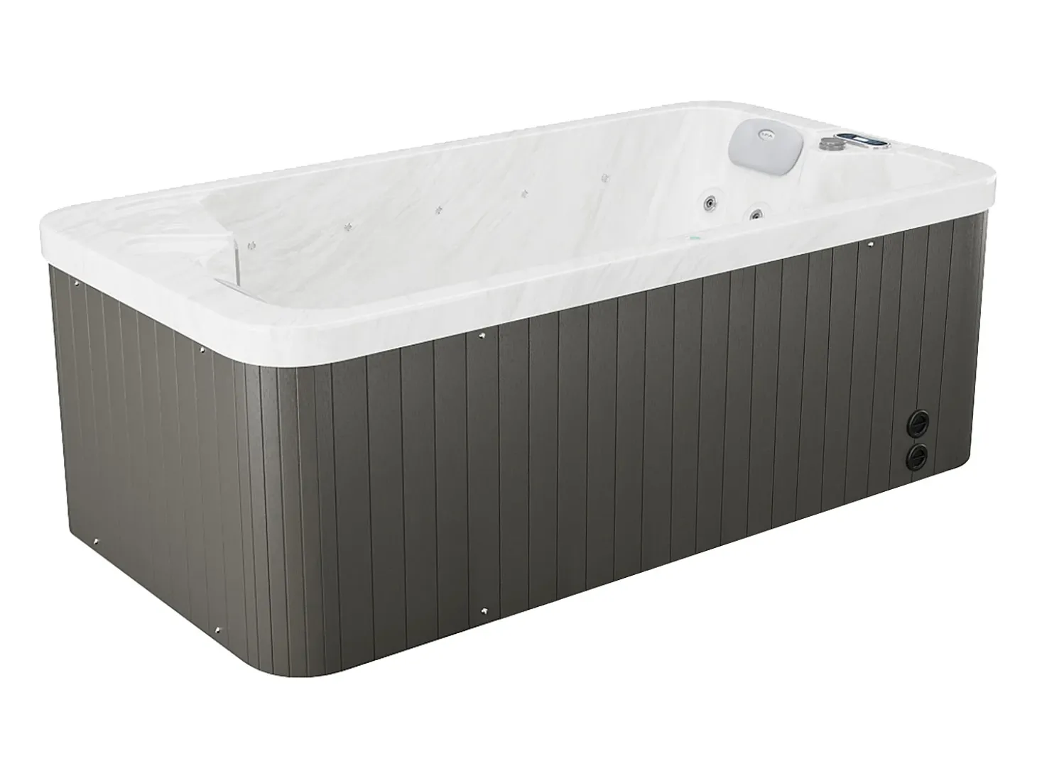 SPA 2 lugares branco pérola - 18 jatos - L210 x P110 x A74 cm - Sistema BALBOA - TAHITI III
