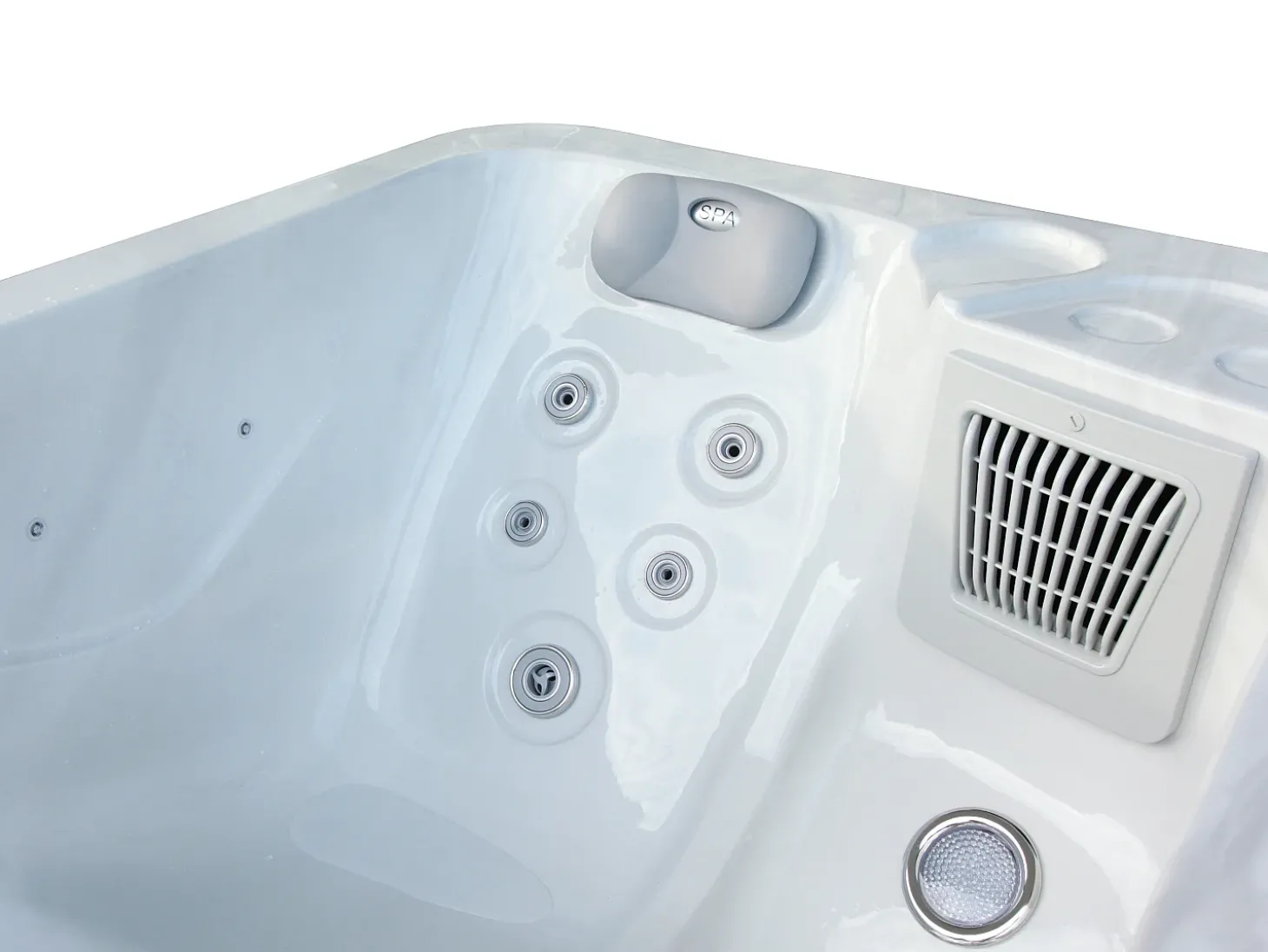 SPA 2 lugares branco pérola - 18 jatos - L210 x P110 x A74 cm - Sistema BALBOA - TAHITI III
