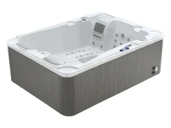 Spa 3 lugares branco pérola com cobertura, 65 jatos, C210xL158xA73 cm, motor BALBOA, FIDJI