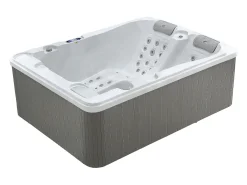 Spa 3 lugares branco pérola com cobertura, 65 jatos, C210xL158xA73 cm, motor BALBOA, FIDJI
