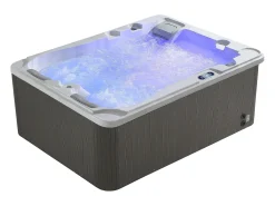 Spa 3 lugares branco pérola com cobertura, 65 jatos, C210xL158xA73 cm, motor BALBOA, FIDJI