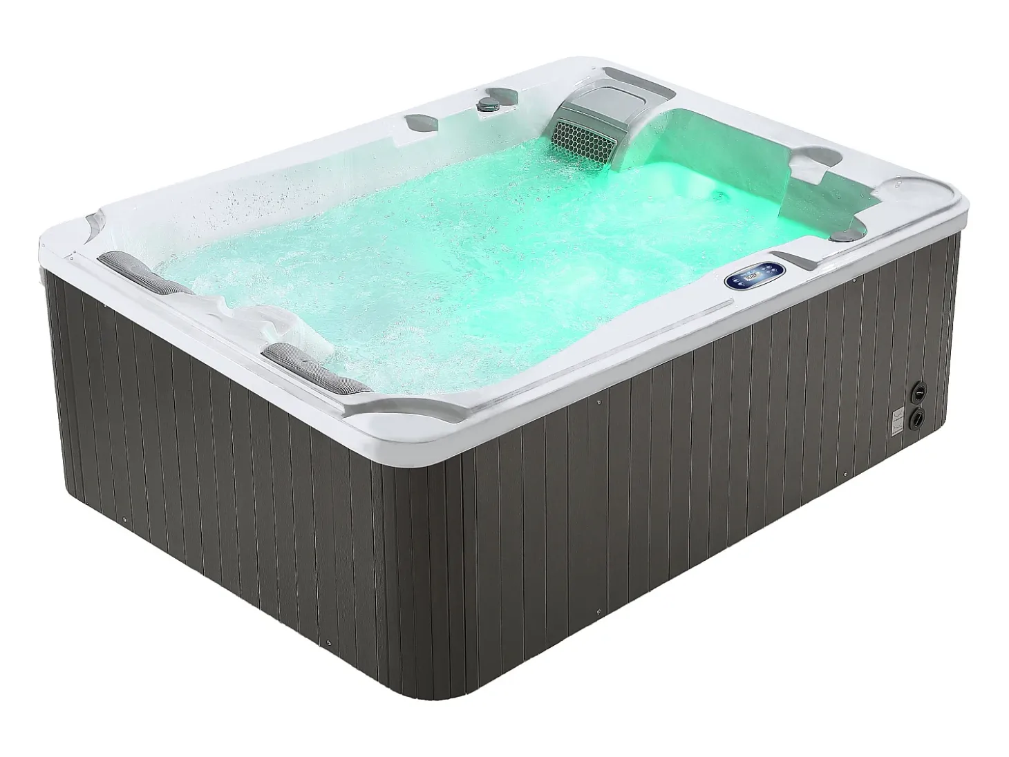 Spa 3 lugares branco pérola cobertura, 35 jatos, C210xL158xA73 cm, motor BALBOA, MAUPITI