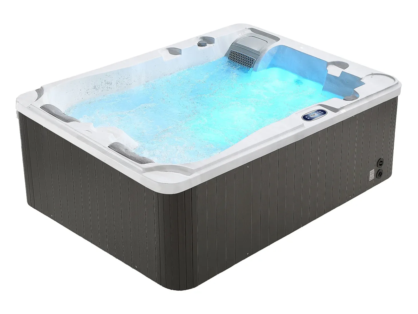 Spa 3 lugares branco pérola cobertura, 35 jatos, C210xL158xA73 cm, motor BALBOA, MAUPITI