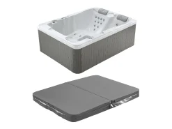 Spa 3 lugares branco pérola cobertura, 35 jatos, C210xL158xA73 cm, motor BALBOA, MAUPITI