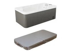 Spa 2 lugares branco pérola com cobertura, 18 jatos, C210xL110xA74cm, motor BALBOA, TAHITI