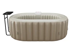 Spa insuflável oval 2 lugares C190 x L120 x A65 cm, 90 jatos de ar, taupe B-LUCKY