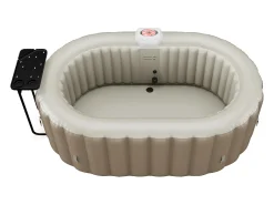 Spa insuflável oval 2 lugares C190 x L120 x A65 cm, 90 jatos de ar, taupe B-LUCKY