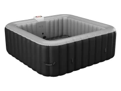 Spa insuflável quadrado 6 pax B-COSY - C185 x L185 x A65 cm - 140 saídas de ar - Preto,cinza
