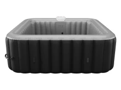 Spa insuflável quadrado 6 pax B-COSY - C185 x L185 x A65 cm - 140 saídas de ar - Preto,cinza