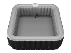 Spa insuflável quadrado 6 pax B-COSY - C185 x L185 x A65 cm - 140 saídas de ar - Preto,cinza