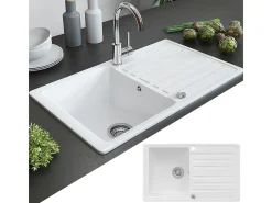 Spülbecken branco 76.5x46x19 valencia