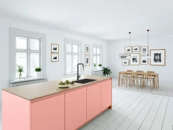 Style Torneira misturadora de cozinha com ducha extraível preto mate e ouro rosa Essebagno