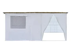 Sucá em Kit Ajustável NINA 4 x 2 com 2 Rolos de Bambu e 4 Ripas de Madeira