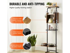 Suporte Ajustável para Tigelas Elevadas para Cães SucceBuy, com Arrumação e Tigelas Elevadas