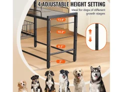 Suporte Ajustável para Tigelas Elevadas para Cães SucceBuy, com Arrumação e Tigelas Elevadas