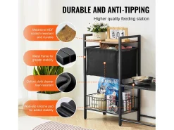 Suporte Ajustável para Tigelas Elevadas para Cães SucceBuy, com Arrumação e Tigelas Elevadas