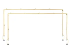 Suporte de Haste de Mesa SucceBuy com Pinças, Suporte de Arco de Mesa, 2 PCS, Altura Ajustável 33-107 cm Comprimento Ajustável 71.1-249 cm, Quadro de Arco de Metal