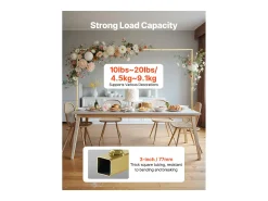 Suporte de Haste de Mesa SucceBuy com Pinças, Suporte de Arco de Mesa, 2 PCS, Altura Ajustável 33-107 cm Comprimento Ajustável 71.1-249 cm, Quadro de Arco de Metal