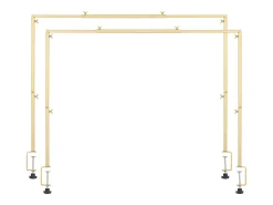Suporte de Haste de Mesa SucceBuy com Pinças, Suporte de Arco de Mesa, 2 PCS, Altura Ajustável 33-107 cm Comprimento Ajustável 71.1-249 cm, Quadro de Arco de Metal