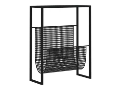 Suporte de revistas 35x15x45 cm aço preto