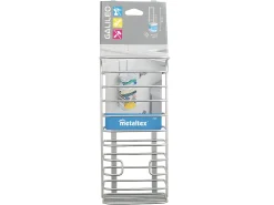 Suporte Distribuidor de Sacos GALILEO Metaltex Prateado 36x12x12 cm