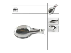 Suporte para colheres em aço inoxidável "Cozinhar" 26cm Cinza Prático e útil