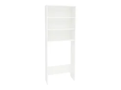 Suporte para máquina de lavar roupa haaus Fyn, branco, 65 x 25 x 170 cm