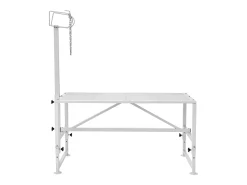 Suporte para Poda de Cabras SucceBuy, Altura 53,3 - 83,8 cm, 119,3 x 58,4 cm, Mesa Branca