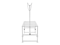 Suporte para Poda de Cabras SucceBuy, Altura 53,3 - 83,8 cm, 119,3 x 58,4 cm, Mesa Branca