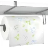 Suporte para rolo de cozinha EASY ROLL Metaltex 35x18x10 cm - Acabamento Polytherm® - Prateado