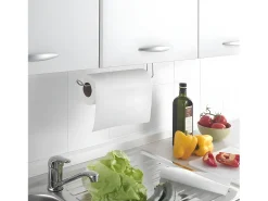 Suporte para rolo de cozinha EASY ROLL Metaltex 35x18x10 cm - Acabamento Polytherm® - Prateado