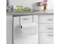 Suporte para rolo de cozinha EASY ROLL Metaltex 35x18x10 cm - Acabamento Polytherm® - Prateado
