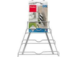 Suporte para tampas Série GALILEO Metaltex - Acabamento Polytherm® Prateado - Fabricado em Itália