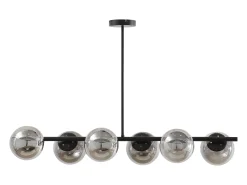 Suspensão preta mate e vidro fumado L.98 x A.66.5 cm - YUKON