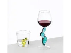 Taça de vidro borossilicato, Cacto, verde-água 350 ml, Desert Plants