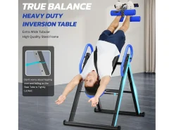 Tabela de musculação dobrável, treinador de gravidade, carga máxima. 136 kg, para o tamanho do usuário de 150 a 195cm