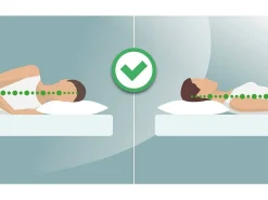 Talamo Italia Conjunto de 2 almofadas de cama, 100% Made in Italy, almofada removível 