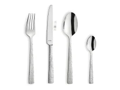 Talheres 24 peças Amefa Felicity Inox Martelado - Conjunto Elegante