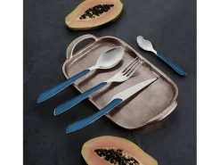Talheres 24 peças Azul Marinho Eclat Nature Amefa Moderno e Brilhante