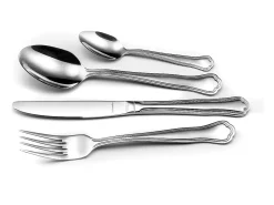 Talheres 24 peças Contour Urfé em Aço Inoxidável Brilhante - Estilo Vintage Charme
