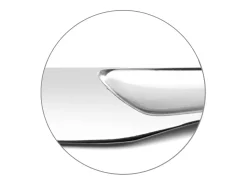 Talheres Eclat 24 peças Branco Moderno - Cabo branco, aço inoxidável, lâmina microdentada, acabamento brilhante