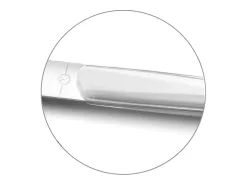 Talheres Lou Laguiole Montana Blanc 24 peças - Cabo de cristal branco, lâmina de aço inoxidável microdentada, design contemporâneo