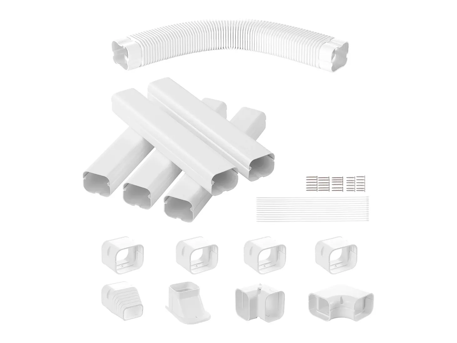 Tampa de Tubulação SucceBuy, 310 x 7,6 cm para Mini-Split/Ar Condicionado, de PVC