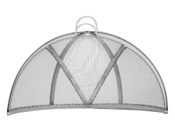 Tampa SucceBuy de Proteção Contra Faíscas para Lareira Redonda de Lenha de 102cm em Aço Inoxidável, Tampa Redonda para Anel de Fogo Externo