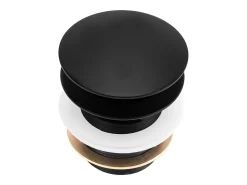 Tampão De Banheira Universal Klik-Klak Rea Black