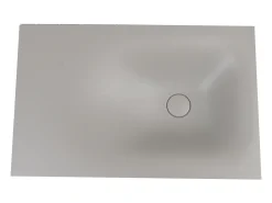 Tampo de lavatório retangular em cimento cinza C61 x A39 cm - TICINO